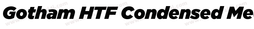 Gotham HTF Condensed Medium字体转换